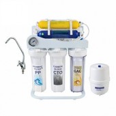 Stație de filtrare cu osmoză inversă, 8 trepte, fară pompă, cu mineralizare